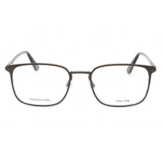 Police VPLE96 Eyeglasses Shiny Black W/Shiny Gunmetal / Clear demo lens-AmbrogioShoes
