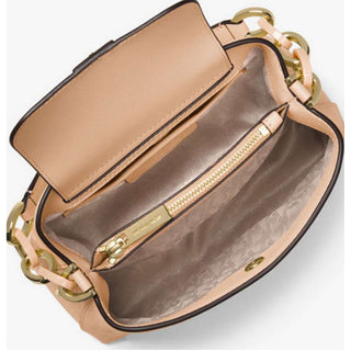 Portia Small Saffiano Leather Shoulder Bag COLOR OYSTER (MK5012)-AmbrogioShoes