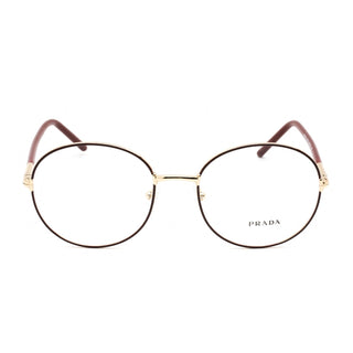 Prada 0PR 55WV Eyeglasses Pale Gold Bordeaux/Clear demo lens-AmbrogioShoes
