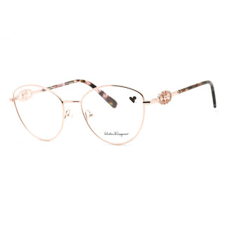 Salvatore Ferragamo SF2220R Eyeglasses Rose Gold / Clear Lens-AmbrogioShoes