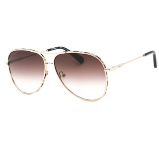 Salvatore Ferragamo SF268S Sunglasses ROSE GOLD/BLACK / Brown Grey Gradient-AmbrogioShoes