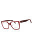 614 - BURGUNDY/ROSE/Clear demo lens