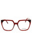612 - TRANSPARENT BURGUNDY/clear demo lens