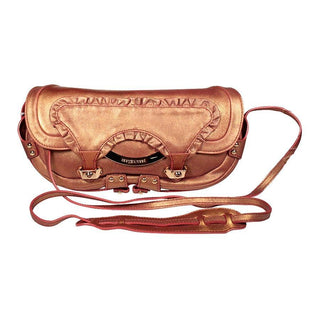 Sergio Rossi handbag Copper Leather & Suede Shoulder bag (SR1112)-AmbrogioShoes