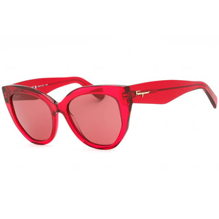 Salvatore Ferragamo SF1061S Sunglasses TRASPARENT RED / Brown