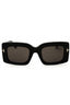 01A - shiny black / smoke