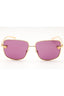 1002AK - Gold/Dark Violet Mirror Silver Int