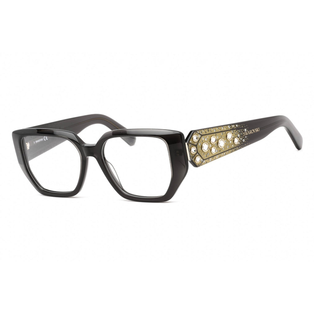 Swarovski Sk5467 Eyeglasses Shiny Black Clear Lens Dellamoda 4312