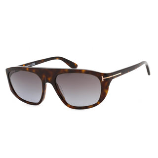 Tom Ford FT1002 Sunglasses dark havana / gradient smoke Unisex-AmbrogioShoes