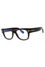 052 - dark havana/Clear/Blue-light Block lens