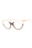 055 - coloured havana/Clear Blue-light block lens