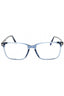 090 - shiny blue/clear/blue-light block lens