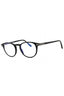 001 - shiny black/clear/blue-light block lens