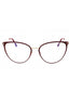 066 - shiny red/clear/Blue-light block lens