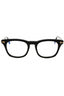 001 - shiny black/clear/blue-light block lens