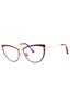 069 - shiny bordeaux/clear/blue-light block lens