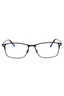 001 - shiny black/clear/blue-light block lens