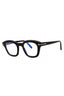001 - shiny black/Clear/Blue-light block lens
