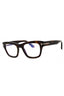 052 - dark havana/clear/blue-light block lens
