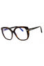 052 - dark havana/clear/blue-light block lens