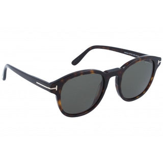 Tom Ford FT752 Sunglasses Dark Havana / green Men's (S)-AmbrogioShoes