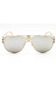 12526G - Pale Gold / Grey Silver Mirror