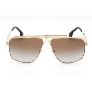 Versace 0VE2242 Sunglasses Gold / Grey Gradient Brown-AmbrogioShoes