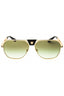 10028E - Polished gold / green gradient lense