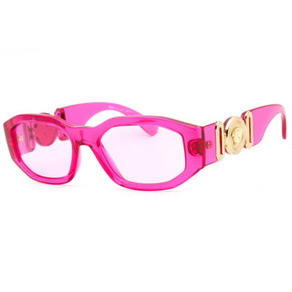 Versace 0VE4361 Sunglasses Transparent Fuchsia / Fuchsia Unisex Unisex-AmbrogioShoes