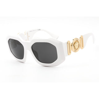 Versace 0VE4424U Sunglasses White / Dark Grey Women's-AmbrogioShoes