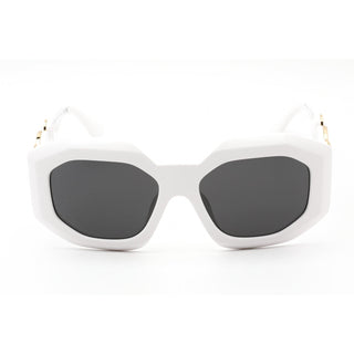 Versace 0VE4424U Sunglasses White / Dark Grey Women's-AmbrogioShoes