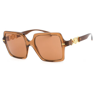 Versace 0VE4441 Sunglasses Transparent Brown / Brown Orange Metallic-AmbrogioShoes