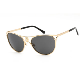 Versace VE2237 Sunglasses Gold/Dark Grey Women's-AmbrogioShoes
