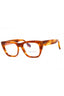 223 - STRIPED BLONDE HAVANA/Clear demo lens