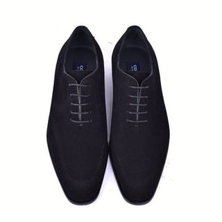 Corrente C0014022-6292 Men's Shoes Black Suede Leather Plain Toe Oxfords (CRT1491)-AmbrogioShoes