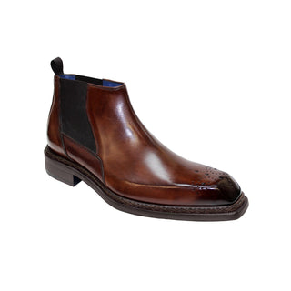 Emilio Franco Ignazio Men's Shoes Brown Calf-Skin Leather Boots (EF1052)-AmbrogioShoes