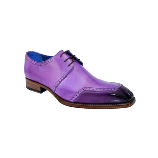 Emilio Franco Italo Men's Shoes Purple/Lavender Calf-Skin Leather Oxfords (EF1056)-AmbrogioShoes