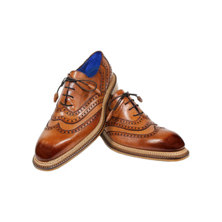 Emilio Franco Mattia Men's Shoes Brandy Calf-Skin Leather Oxfords (EF1174)-AmbrogioShoes