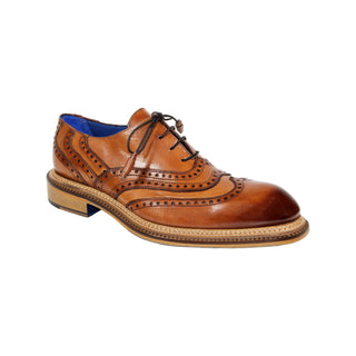 Emilio Franco Mattia Men's Shoes Brandy Calf-Skin Leather Oxfords (EF1174)-AmbrogioShoes