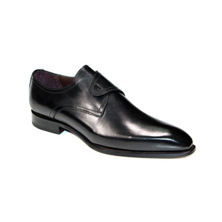 Emilio Franco Renato Men's Shoes Black Calf Skin Leather Oxford (EF1229)-AmbrogioShoes
