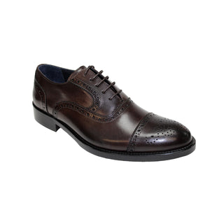 Firmani Paul Men's Shoes Chocolate Calf-Skin Leather Oxfords (FIR1013)-AmbrogioShoes