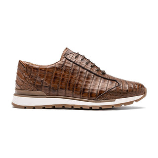 Marco Di Milano Alonzo Men's Shoes Bay Apache Genuine Caiman Crocodile Fashion Sneaker (MDM1109)-AmbrogioShoes