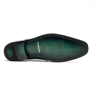 Marco Di Milano Andretti Men' Shoes Green Lemon Genuine Ostrich Leg Dress Derby Oxfords (MDM1097)-AmbrogioShoes
