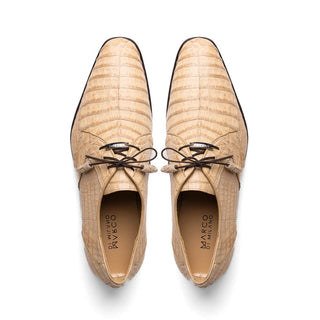 Marco Di Milano Lacio Men's Shoes Orix Genuine Caiman Crocodile Dress Derby Oxfords (MDM1090)-AmbrogioShoes