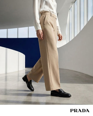 Prada slip-on flats for a polished women's everyday look