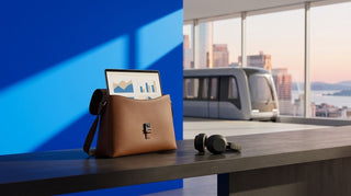 Designer shoulder bags for laptop commuters