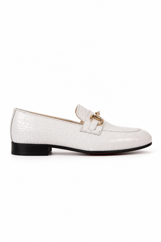 Vinci Monaco white loafer, inner side