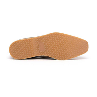 Zelli Italia Meo 3 Men's Shoes Taupe Suede Goat Skin Penny Loafer (ZEL1002)