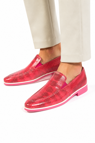 Fennix Daniel Genuine Eel-Skin Slip-on Loafers (FXS2600)