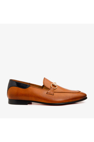 Vinci Maratea Leather Horse-Bit Loafer - Brown & Black